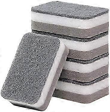 5 Piece Washing Up Sponge Scouring Pad Multi Use Magic Cleaning Double-Sided Non-Scratch