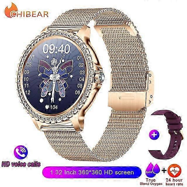 Écran Montre Intelligente Fréquence Cardiaque Oxygène Sanguin Mode Dames Bracelet 2023 Bluetooth Appel Smartwatch Womoen Pour Android IOS