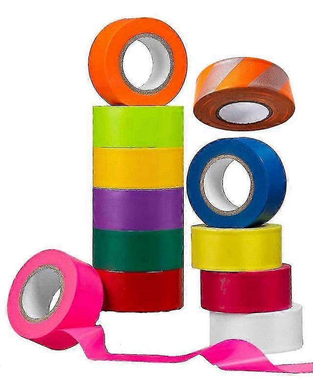 Marking tape for 12 marking tapes - non-adhesive marking tape for marking decorative trees to investigate obstacles 3cm x 30m