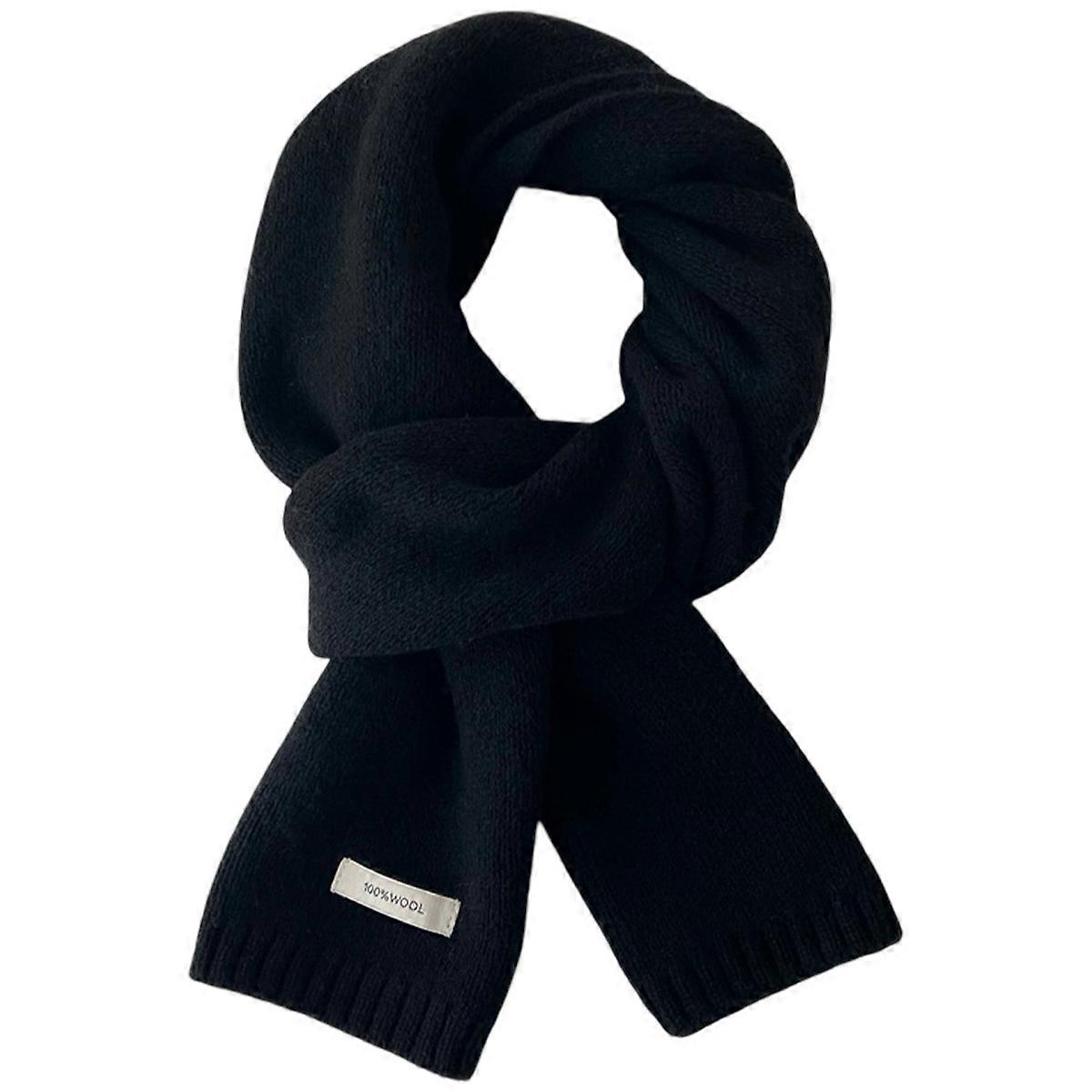 Wolle Strickschal, einfarbig, warm, Halstuch, Pashmina