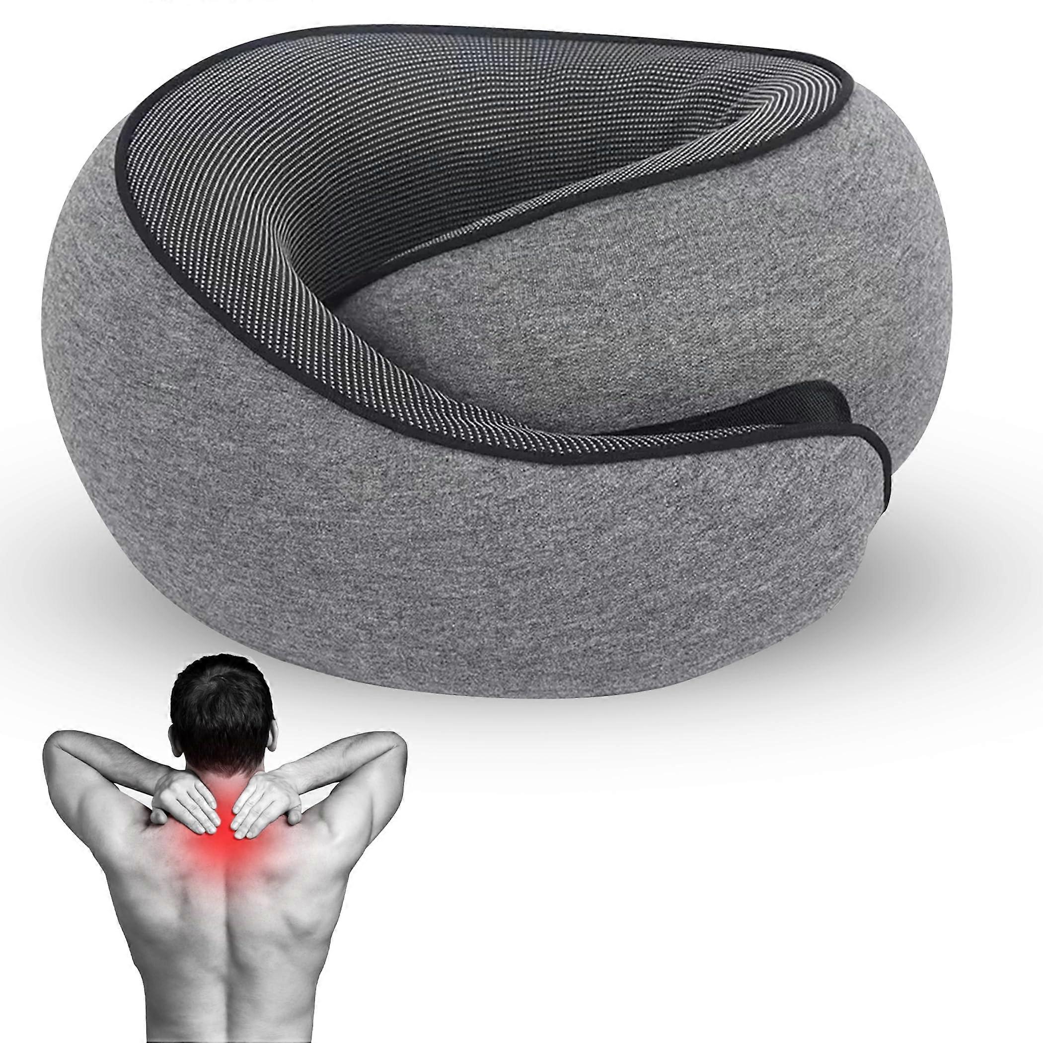 Memory Foam Comfortable Breathable Neck Pillow for Airplane Travel