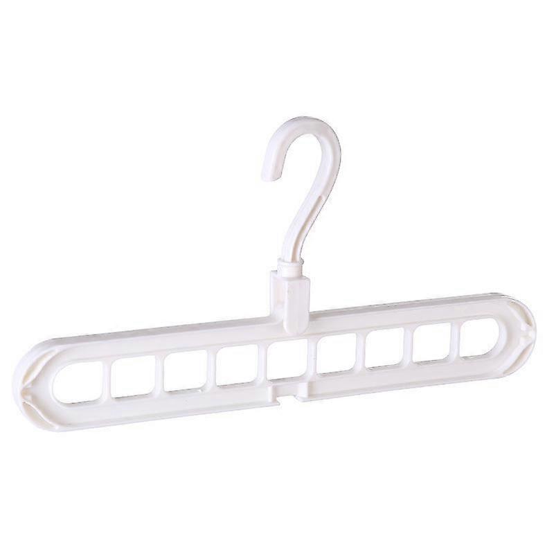 1Pc 9 Hole Household Storage Coathanger Folding Hanger 360 Degree Rotation Magic Hanger