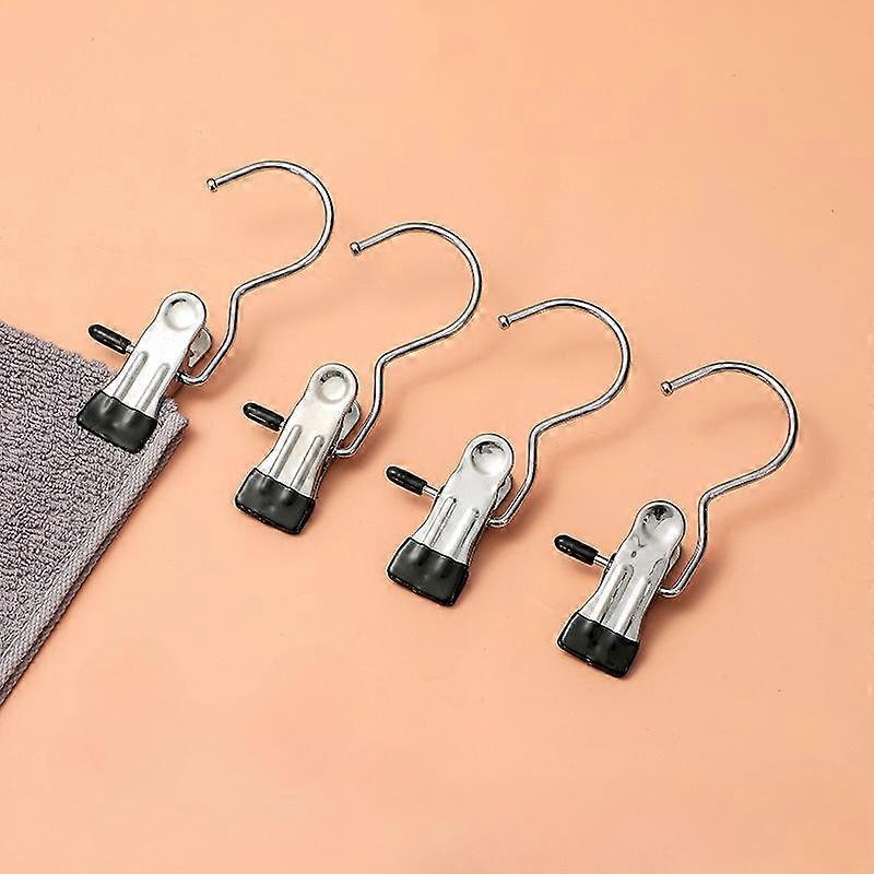 Multifunctional Clip, Traceless Hat Clip, Hook for Drying Clothes, Windproof Hat Clip with Hook, Clothespin, Universal Clip