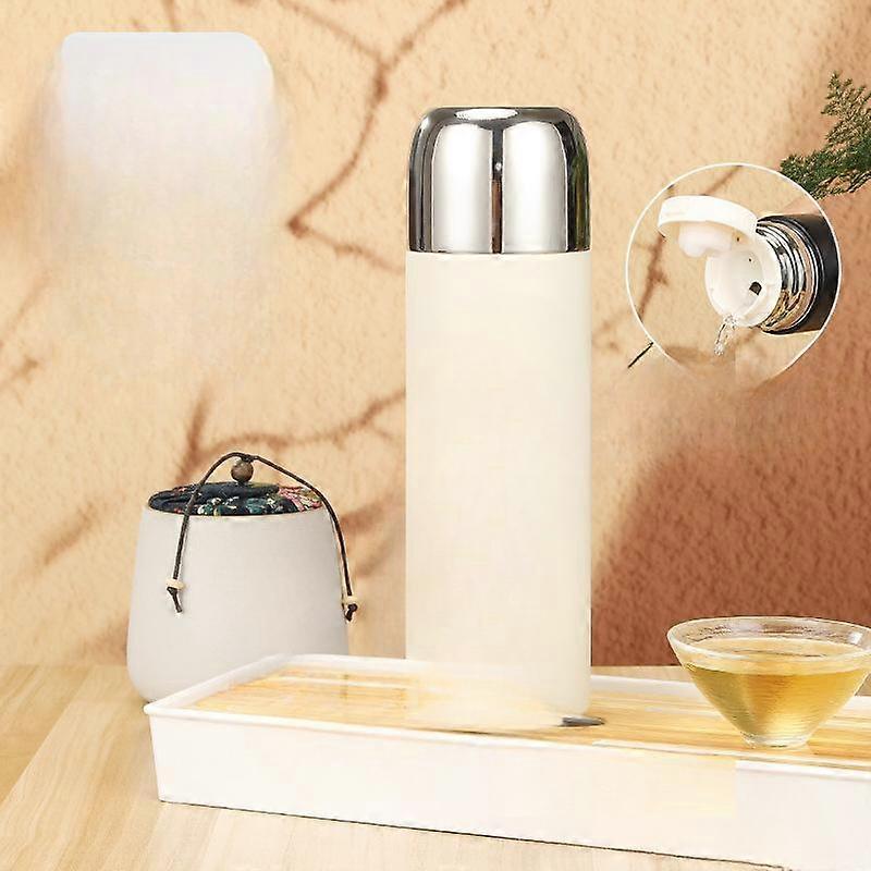 Tea-separated Stewing Cup Intelligent Temperature-sensitive Stewing Cup Large Capacity Dual-purpose Thermos Cup with One Cover Office Gift Cup