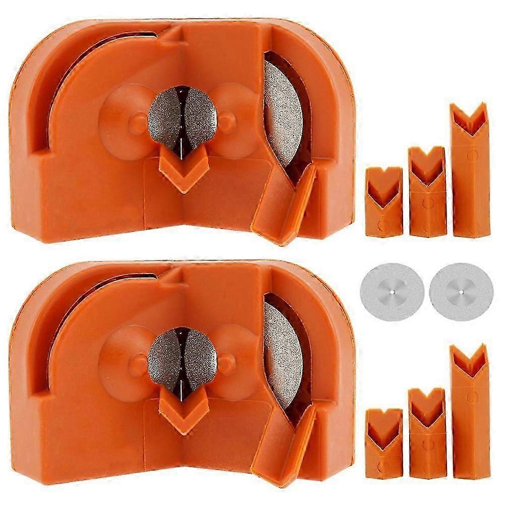 2Pcs Drill Bit Sharpener,Multipurpose Drill Bit Grinding Sharpener,Drill Bit Sharpening Tool,Drill