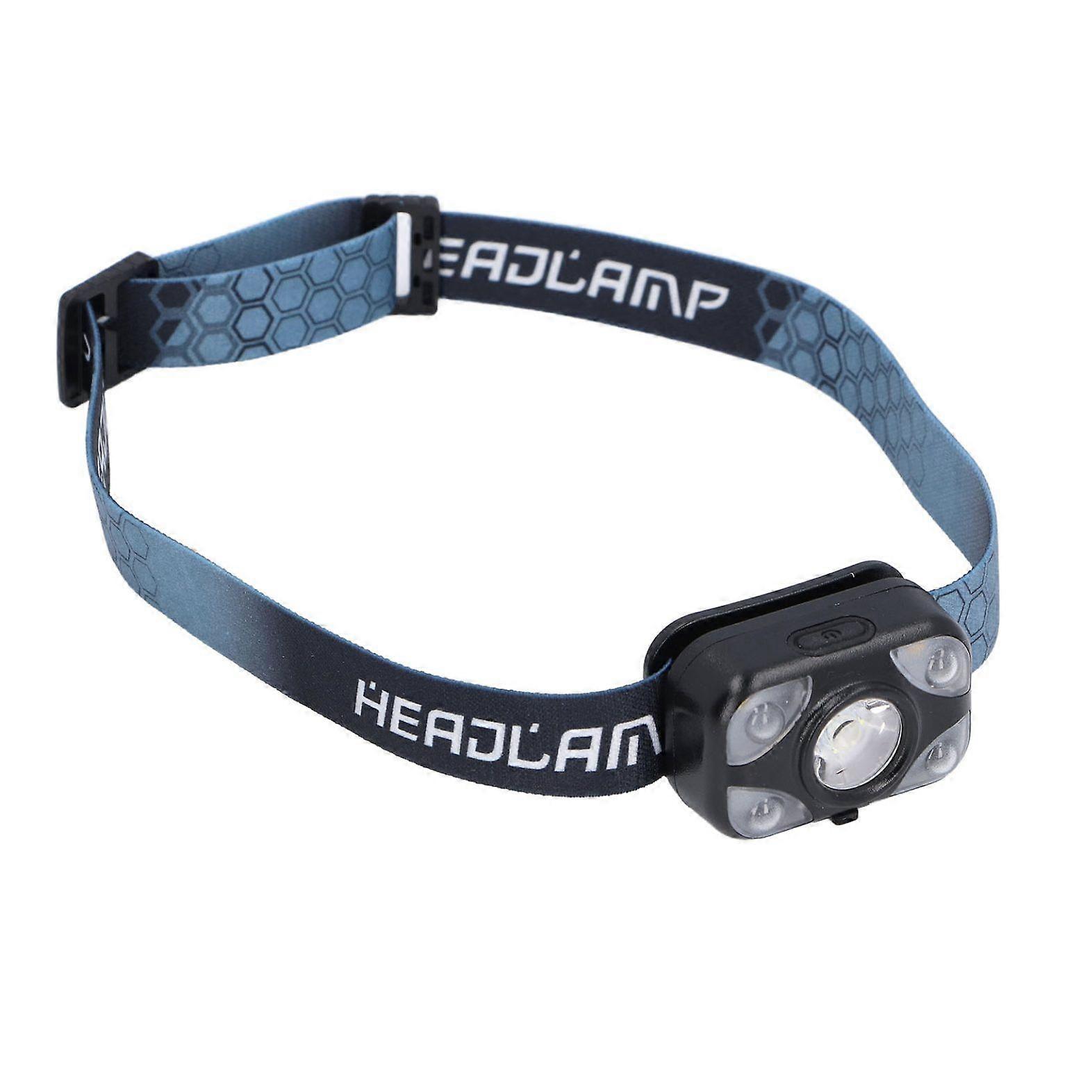 USB Rechargeable Waterproof Portable Headlamp Flashlight with Multi-Speed Settings