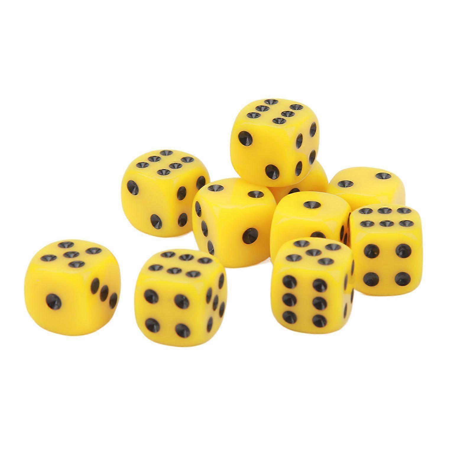 30PCS 16MM Round Corner Plastic Dice Set - 6-Sided Dice Cubes