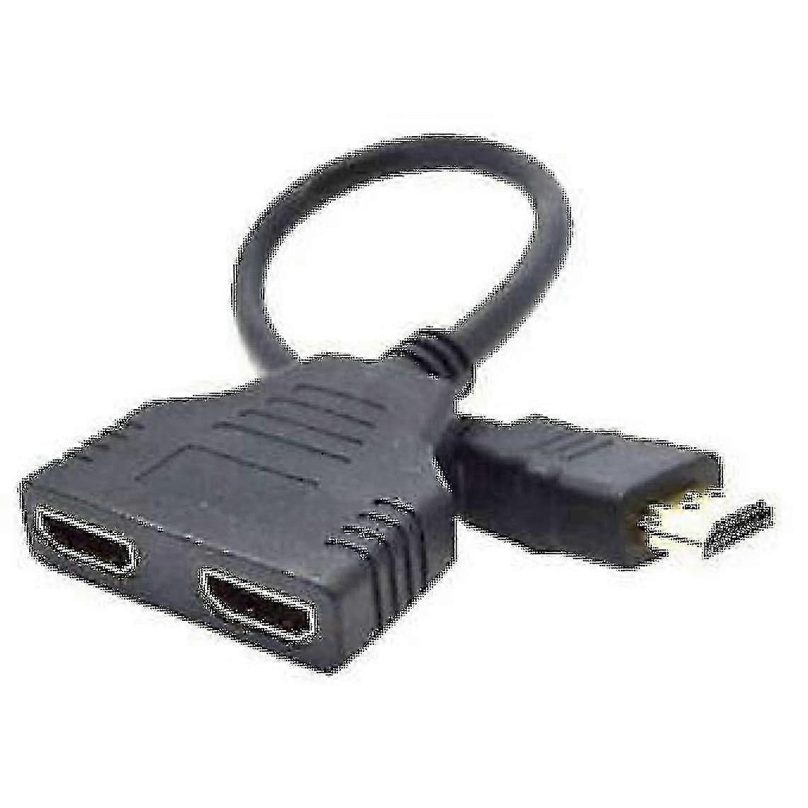 HDMI-auf-Dual-HDMI-Adapter, Schwarz