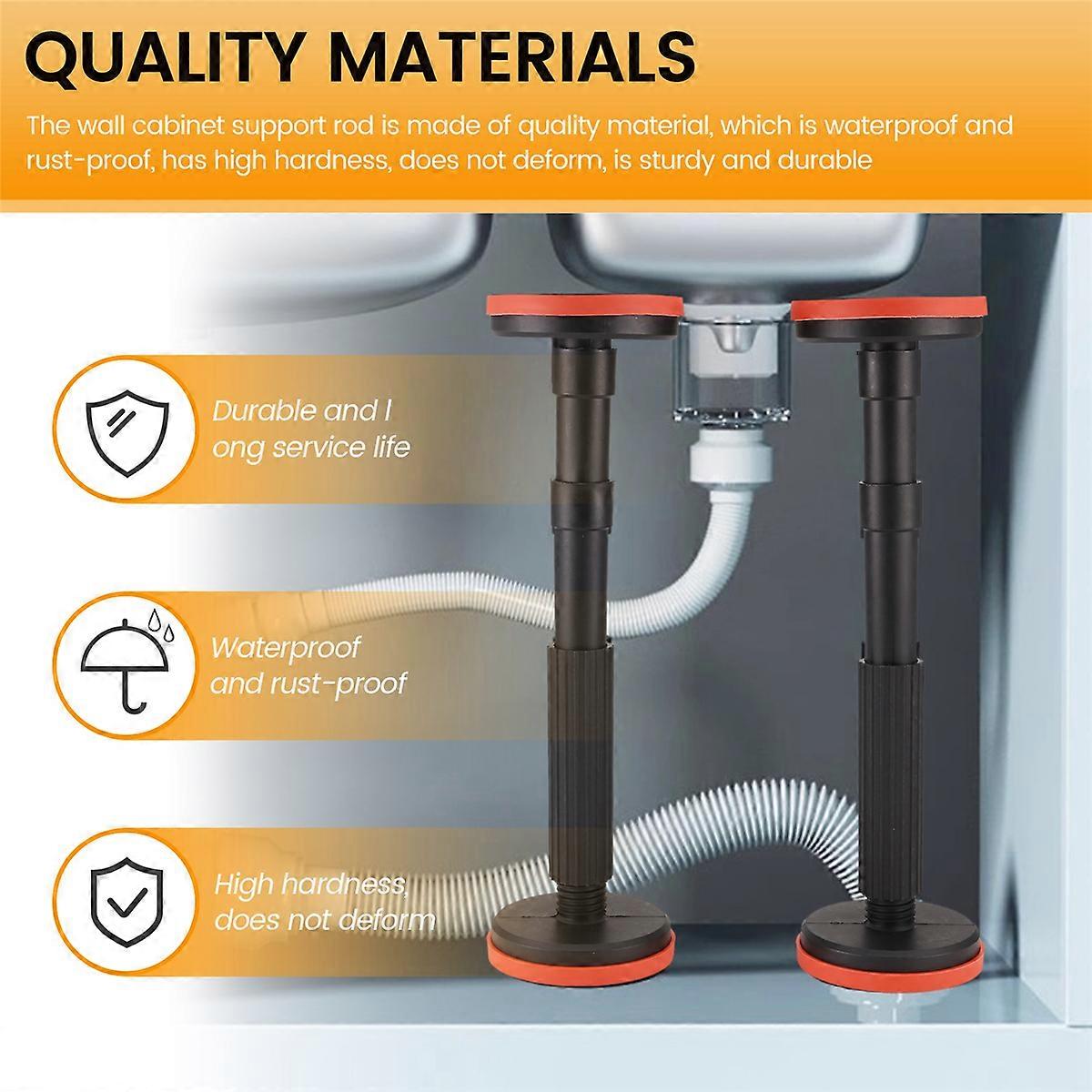 Single Socket Round Heads Support Bathroom Cabinet Installation Load Bearing Adjustable Lifting and 