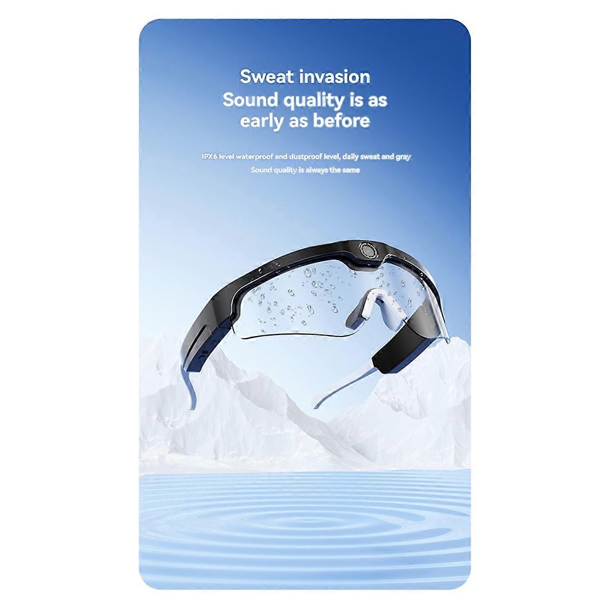 Smart Bluetooth Sports Sunglasses Camera Support Calling, Polarized Sports Glasses Camera