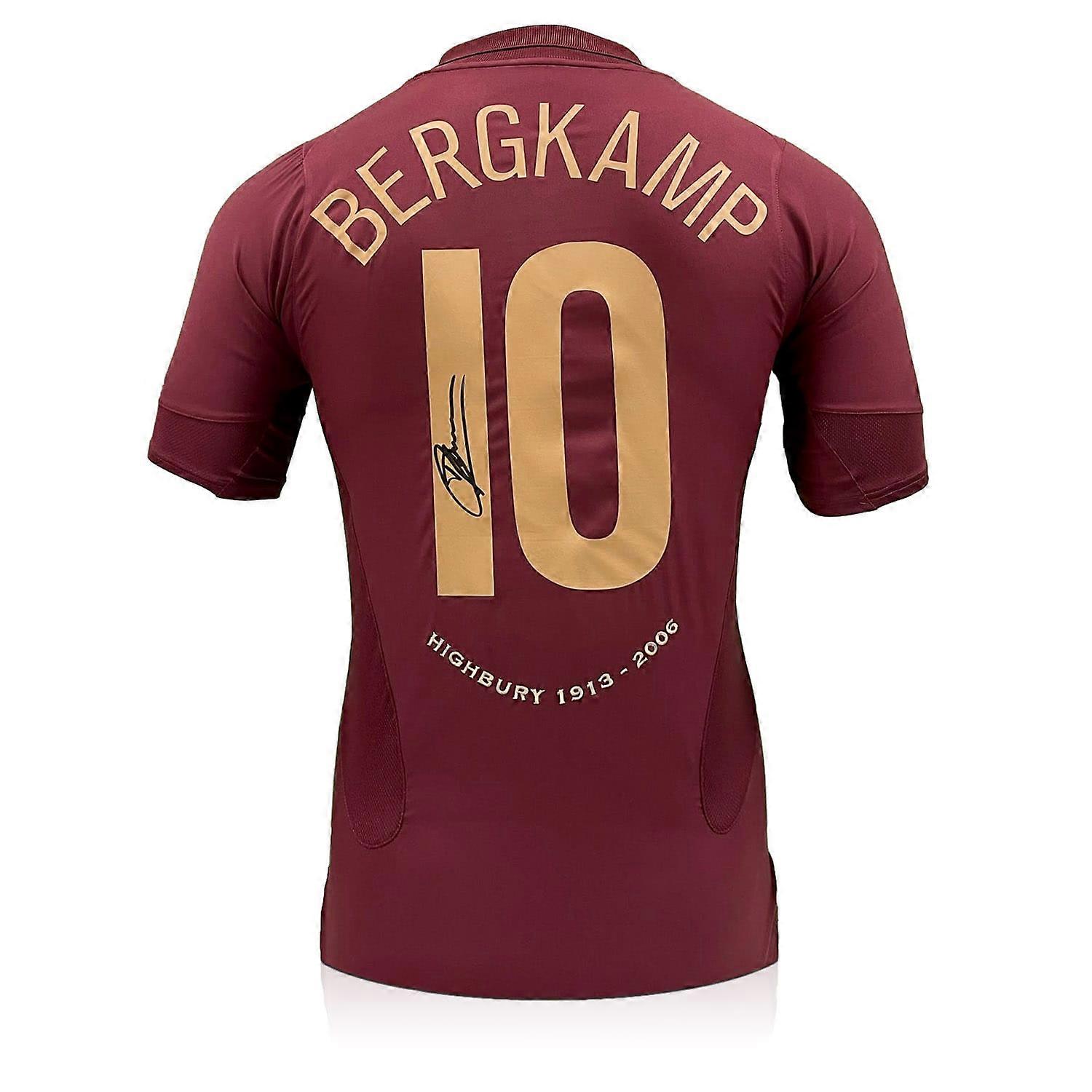 丹尼斯·博格坎普 (Dennis Bergkamp) 签名原装阿森纳 2005-06 赛季海布里纪念足球衫