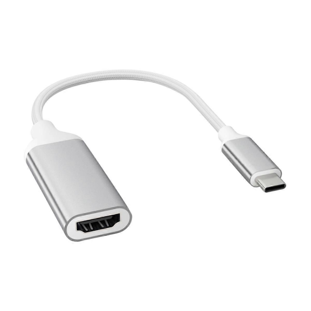 USB C auf HDMI Hight Speed Reinforced Adapter, Weiß