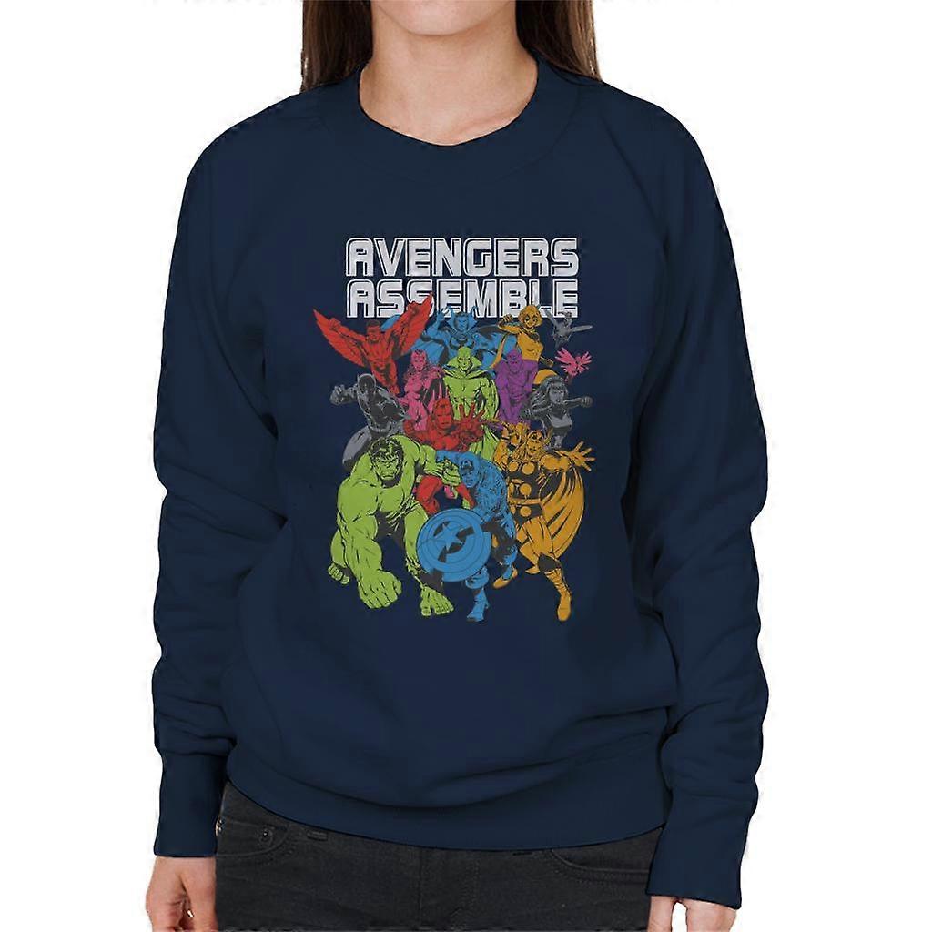 Marvel Avengers Assemble Comic Book Colour Art Women's Sweatshirt