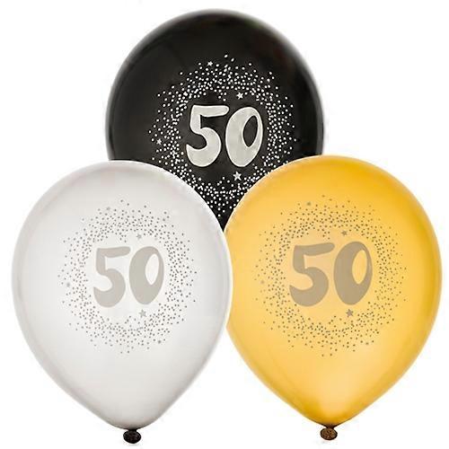 Ballong 50 år 6-pakning Latex