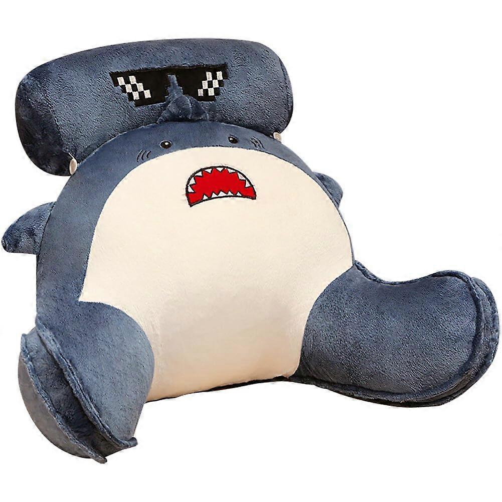 Cute Shark Reading Pillow for Relaxing and Reading