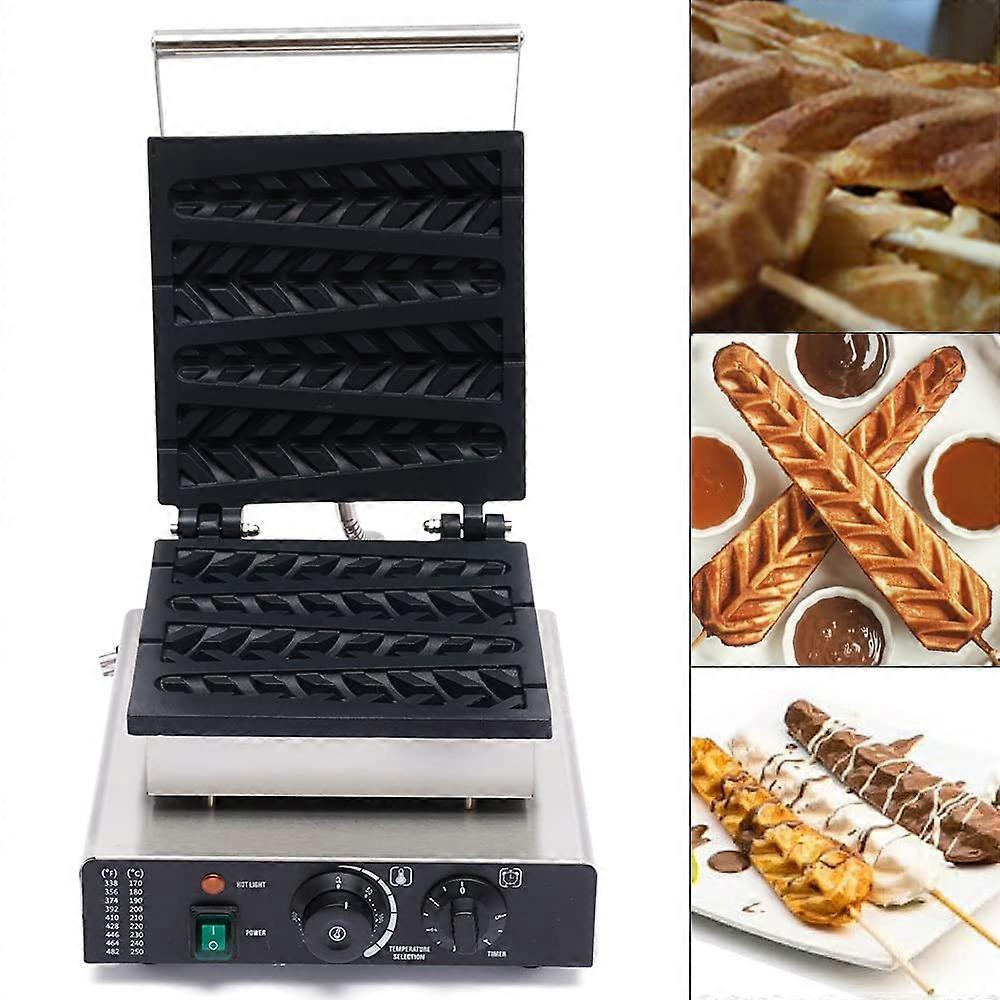 Commercial Non-Stick Electric Stick Waffle Maker, Non-Stick Pans, Restaurant Flip Waffle Maker, Makes Individual Waffles