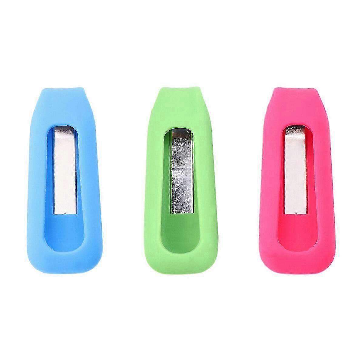 3pcs Pedometer Silicone Clips Colorful Wireless Activity Plus Sleep Replacement Clips Holder for Fitbit One