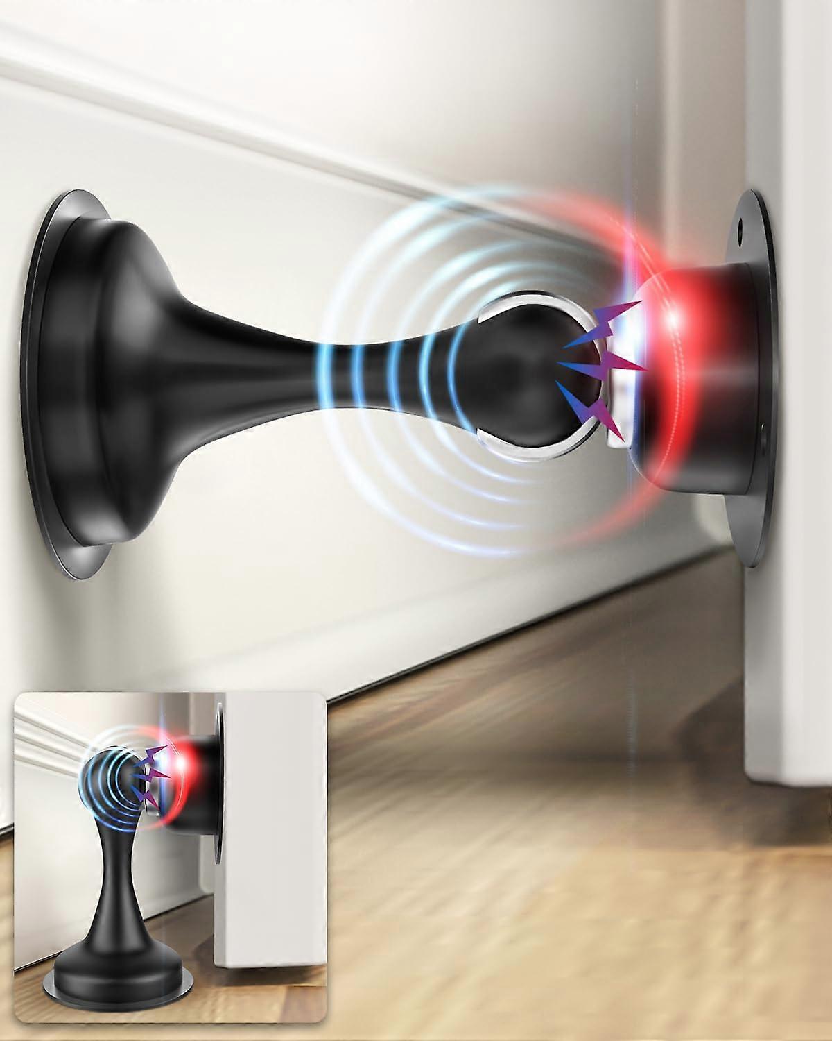 Door Stops Magnetic Door Stopper - Strong Magnetic Door Stop for Under the Door, Holds Door Open