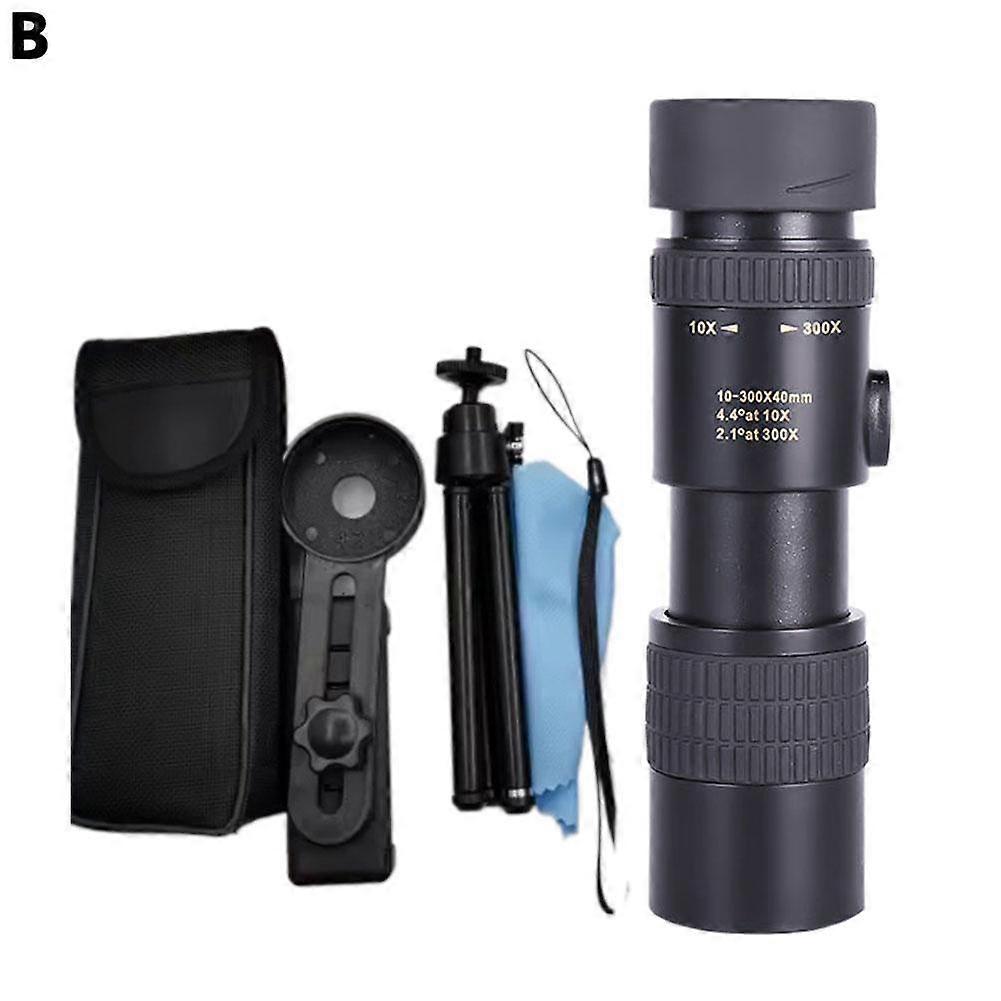 Retractable Telescope 10-300X Hand-Held Monocular Scope