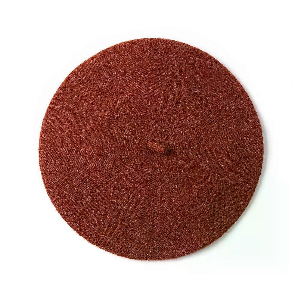Women Wool Berets French Artist Style Warm Winter Beanie Hat Retro Plain Beret Solid Color Elegant Lady All Matched Autumn Caps