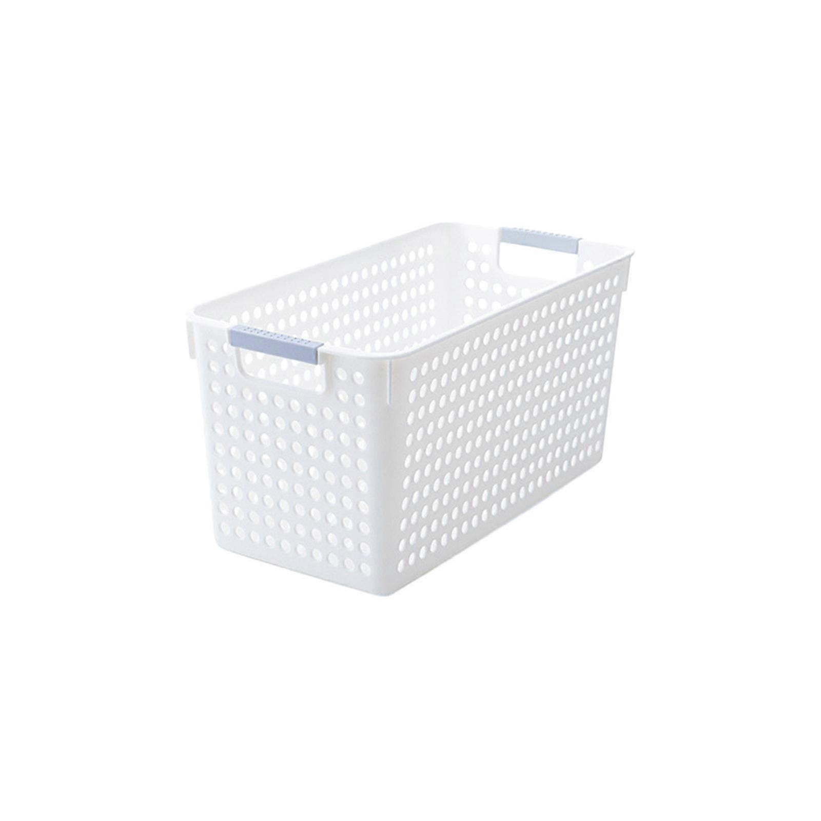 Plastic Laundry Basket - Silver Handle, Foldable, Space Saving, Toy Storage