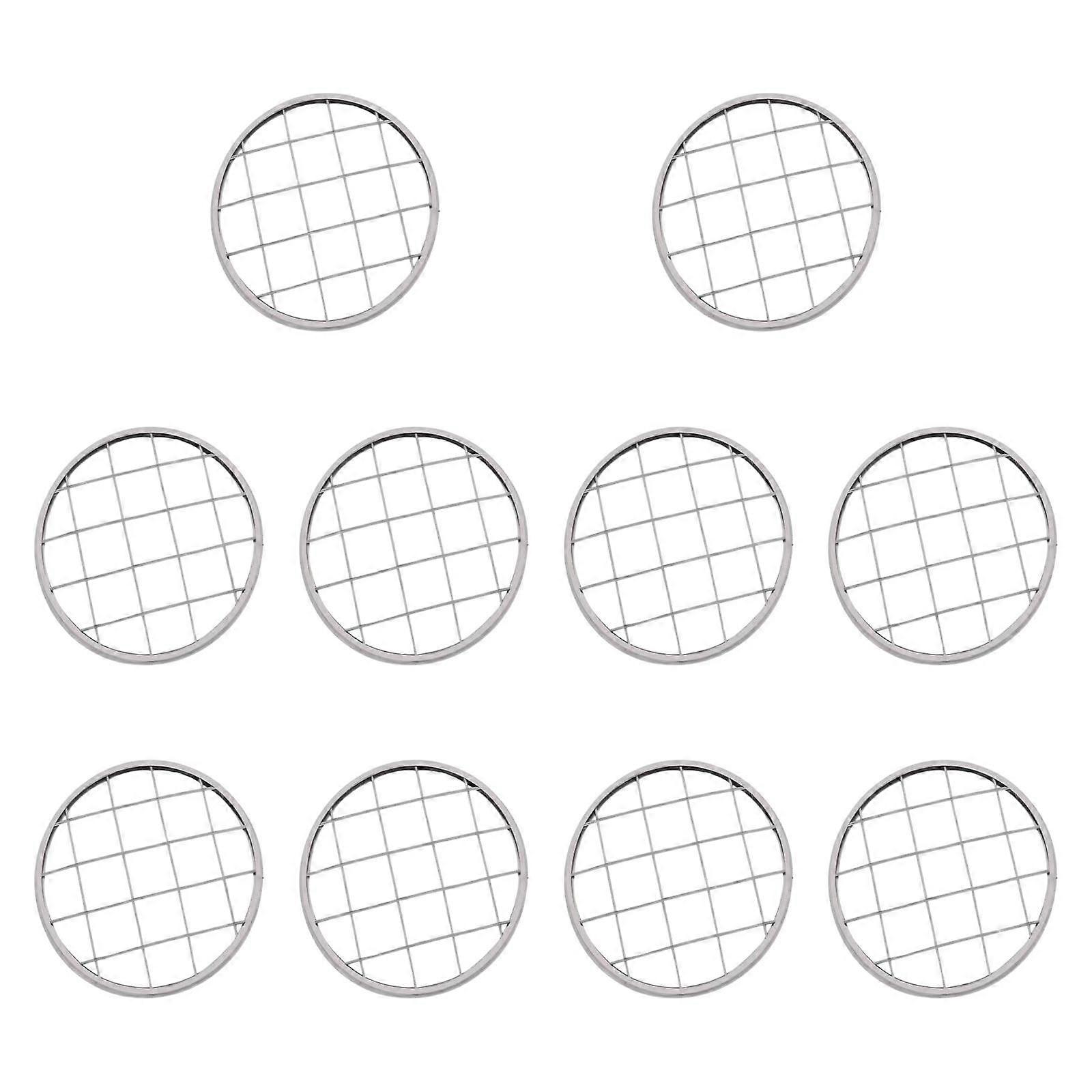 10x Flower Jar Insert Lid Plant Stand Stabilizer Frame Square Grids Holder