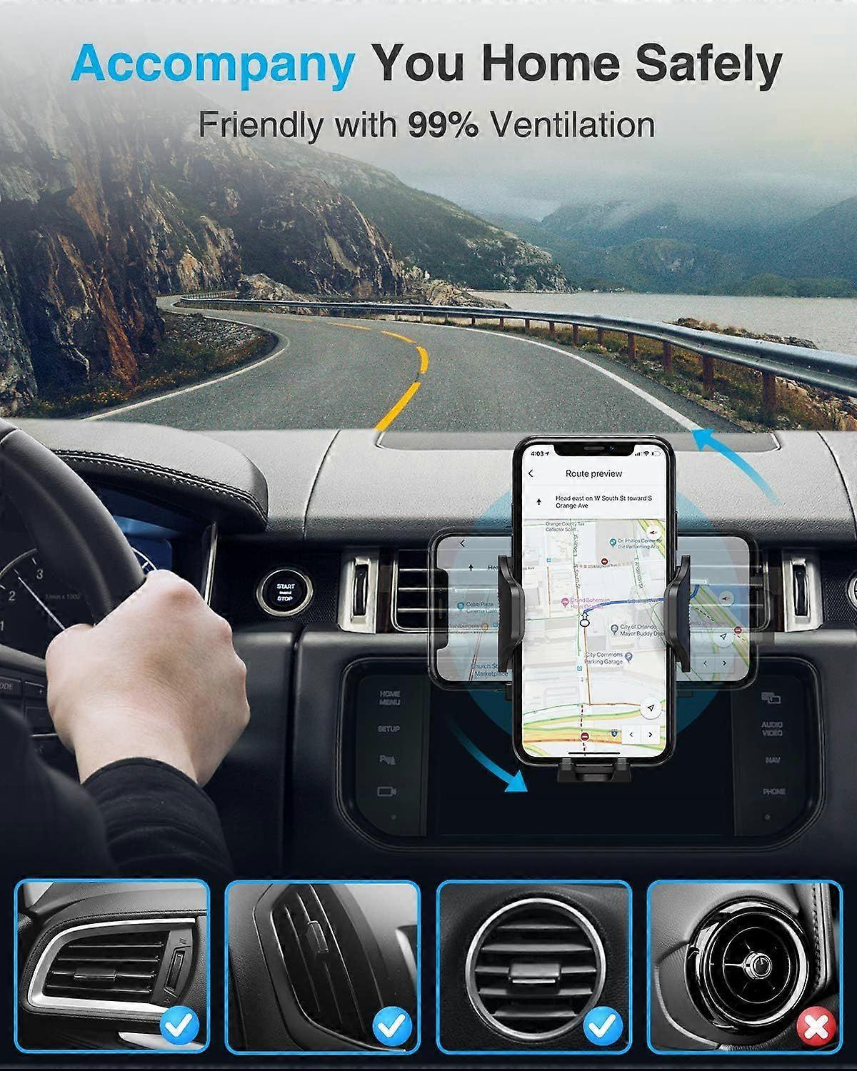 Car mobile phone bracket air outlet bracket