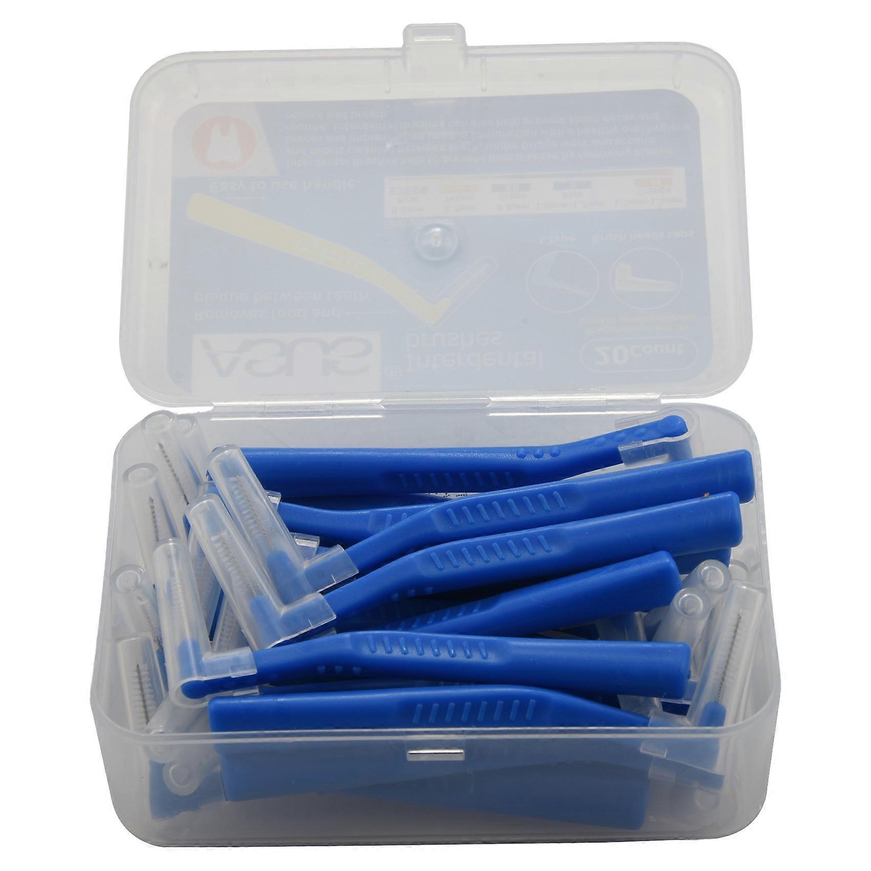  L Shape Interdental Brush 20Pcs/Box Oral Care Teeth Blue