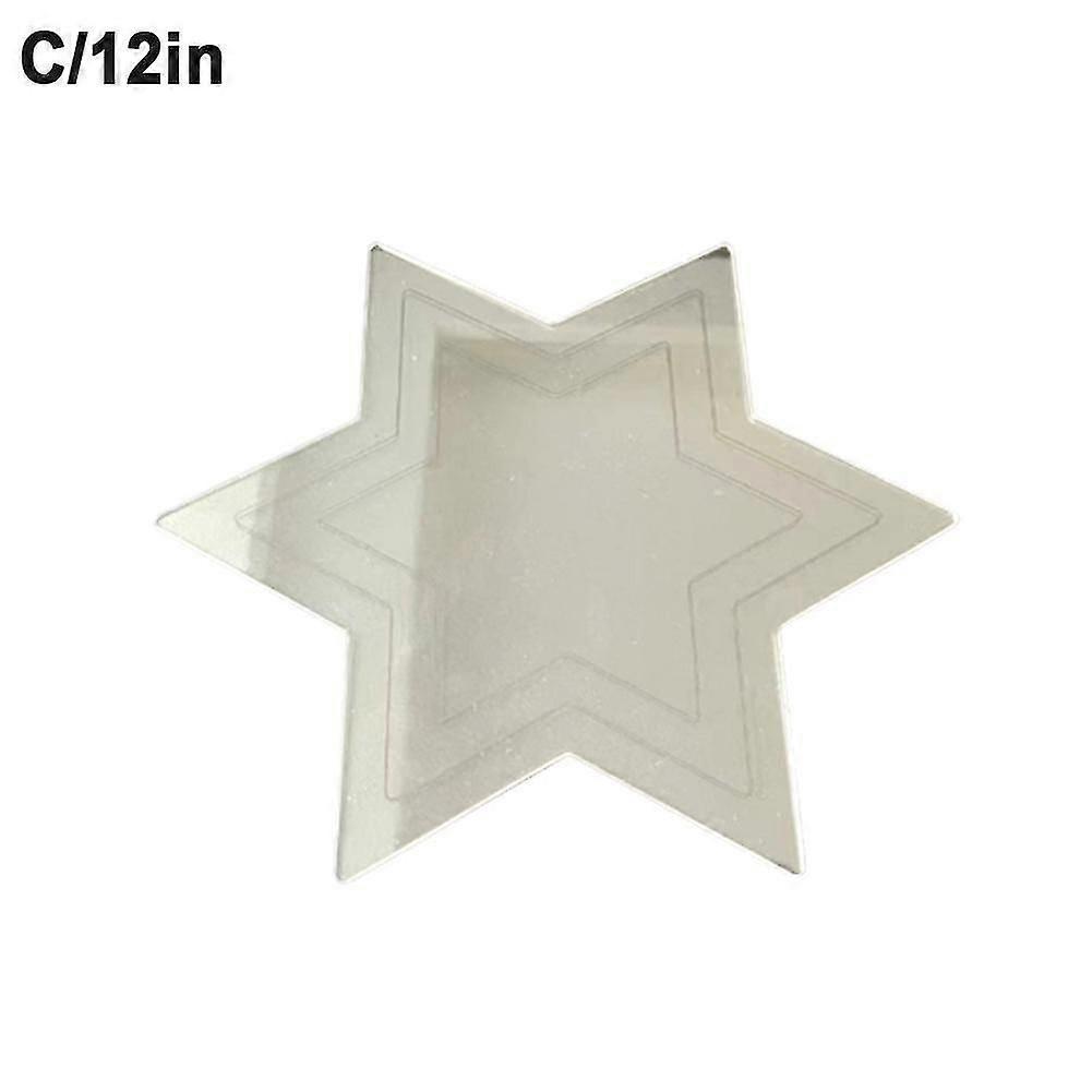 Christmas Patchwork Star Diy Template Set Xmas Ornament Sewing Stencil