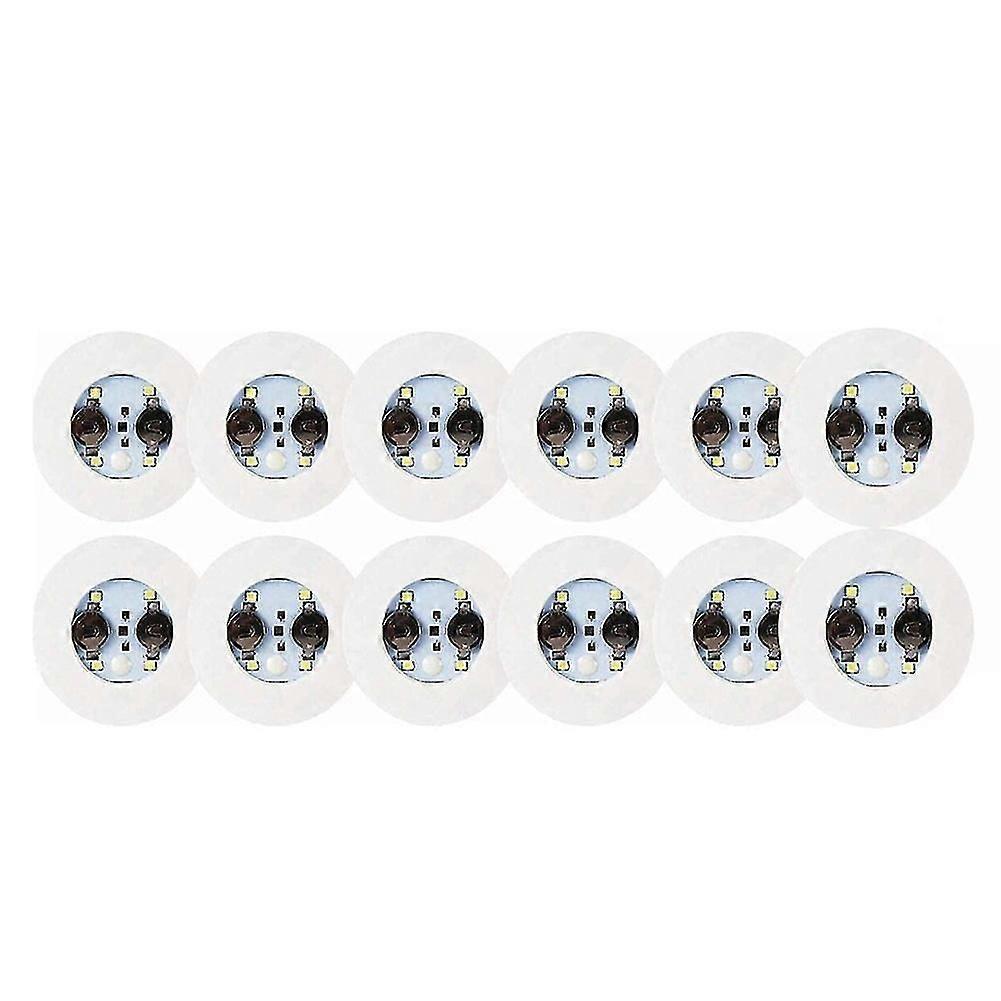 Led Coaster,12 Pack Coasters,led Lights,led Sticker Coaster Discs For Flash Cup
