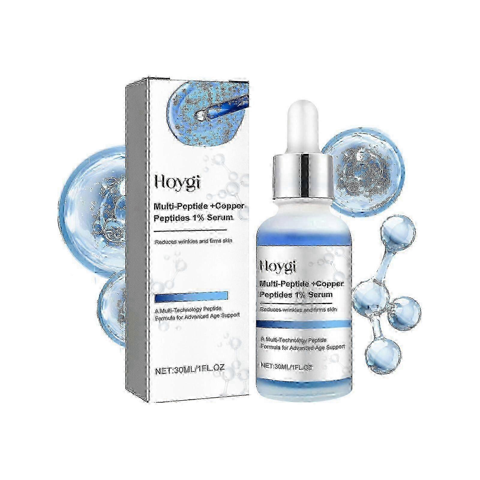 Multi-Peptide +Copper Peptides 1% Serum, Reduce The Appearance Of Fine Lines Wrinkles Increase Skin Elasticity Firming Facial Anti-Aging Essence