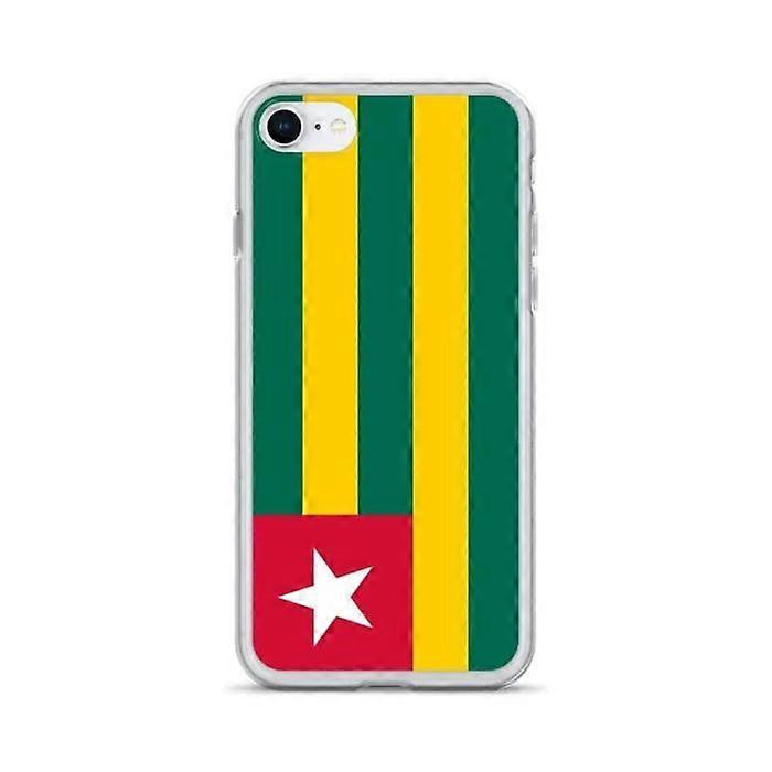 iPhone Case - Togo Flag - Flexible - Multicolor - Compatible with iPhone SE 2020 - Vertical