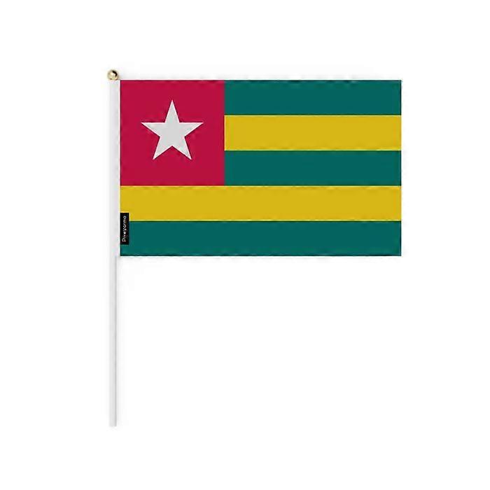 Mini Flag of Togo – 20 x 30 cm – Handheld – Polyester – 1 piece