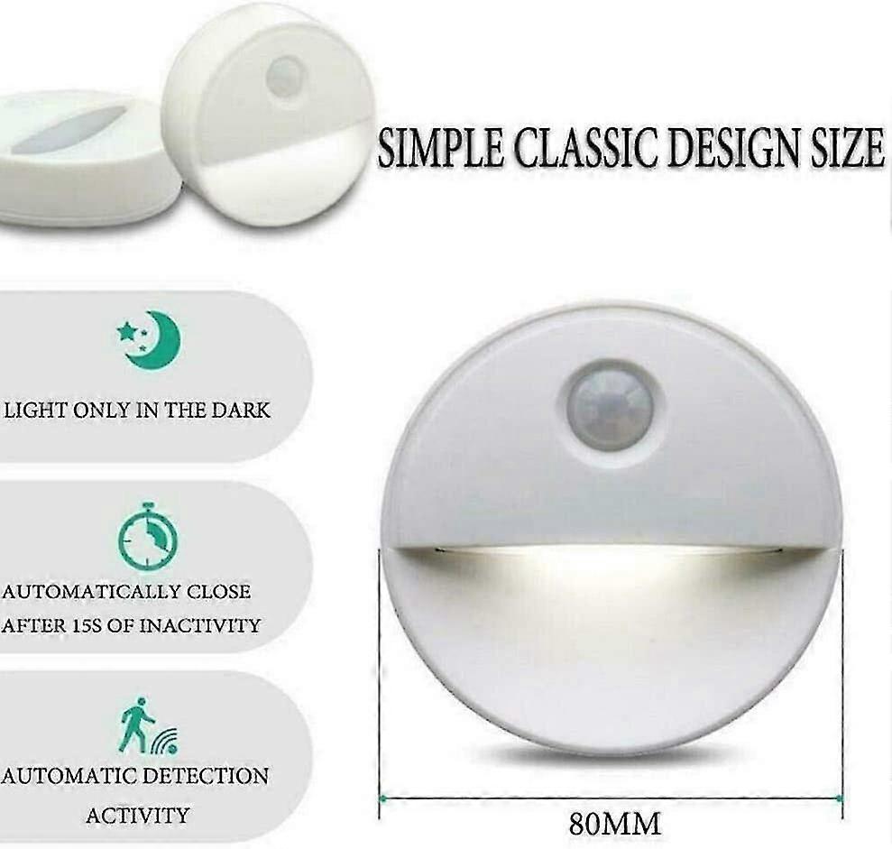 LED Motion Sensor Night Light | Energy Efficient, Sleep-Inducing Orange Glow for Home & Easy Installation