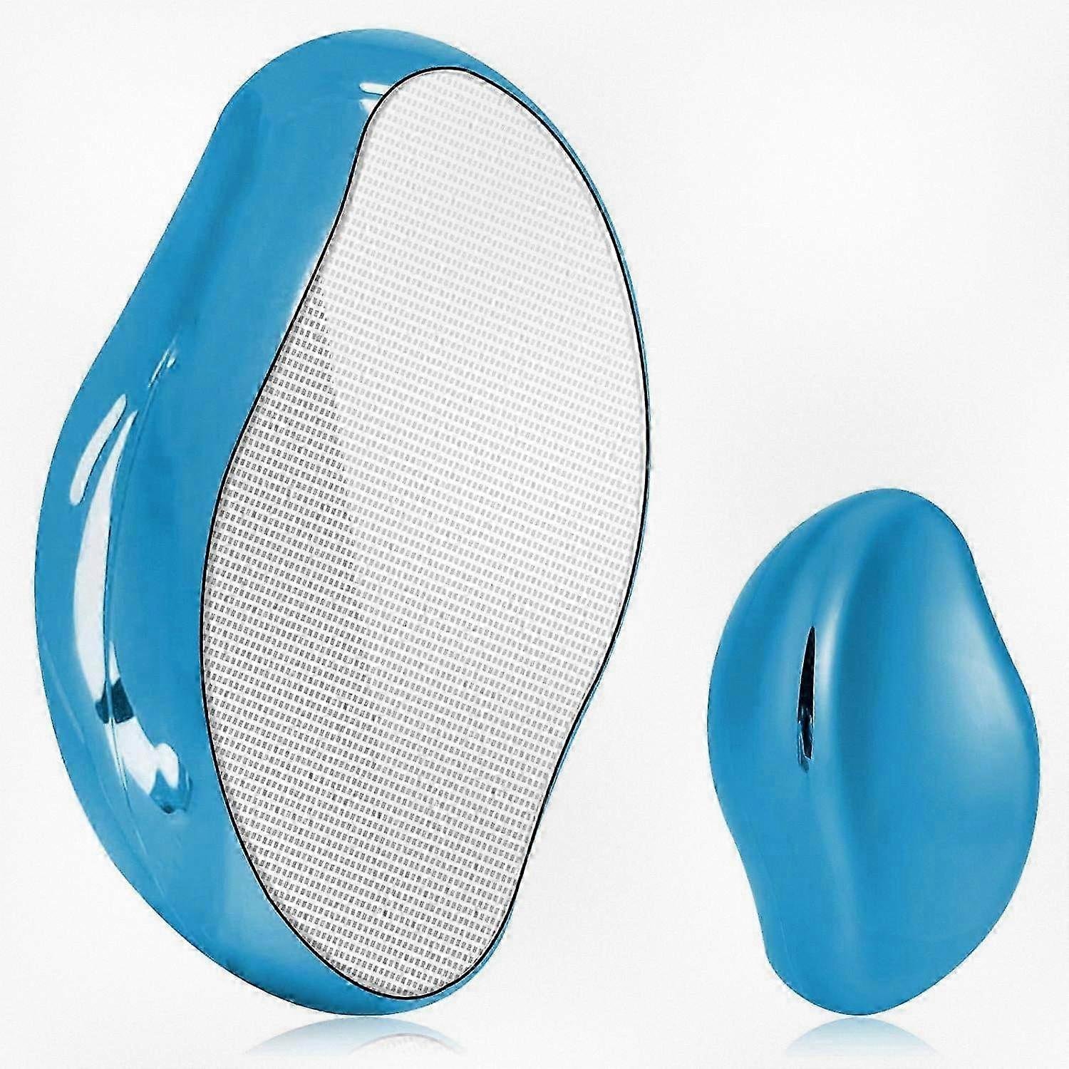 Reusable Crystal Hair Remover Tool for Painless Exfoliation, Magic Hair Eraser Suitable for Back, Arms, and Legs (Blue)