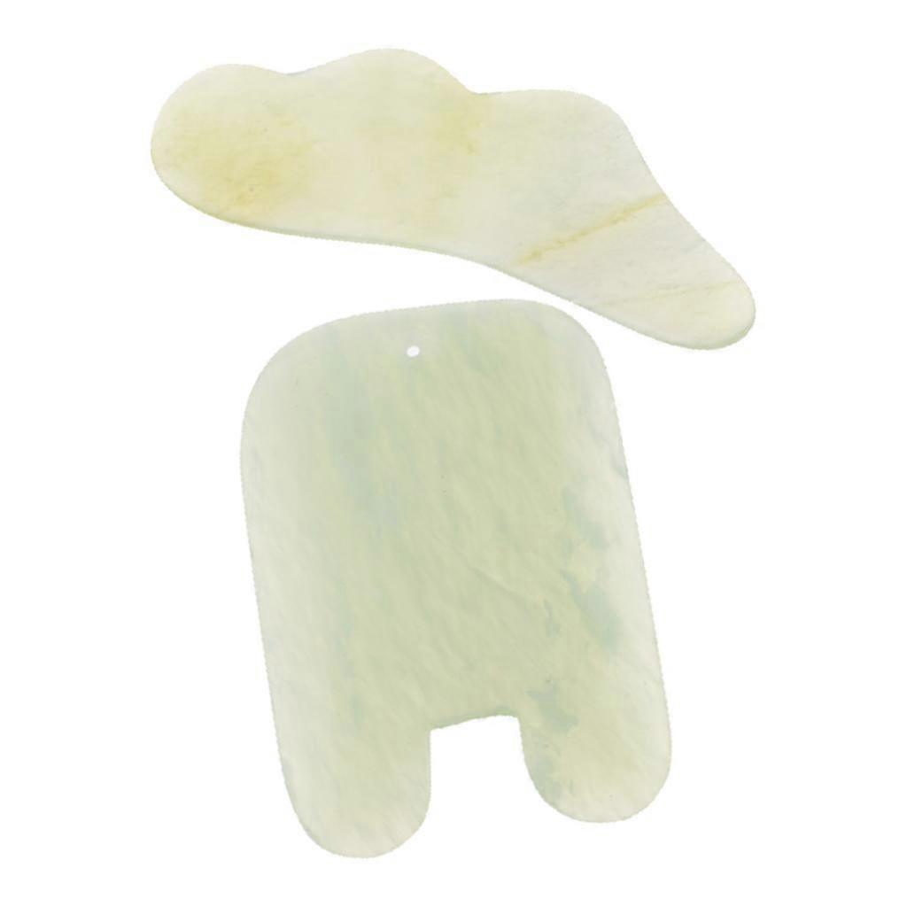 Pack of 2, Face Eye Neck Gua Sha Scraping Massage Tools, Anti-aging Natural