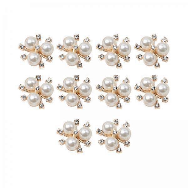2-4pack 10Pcs Flatback Rhinestone Beads Buttons Accessory Embellishment for
