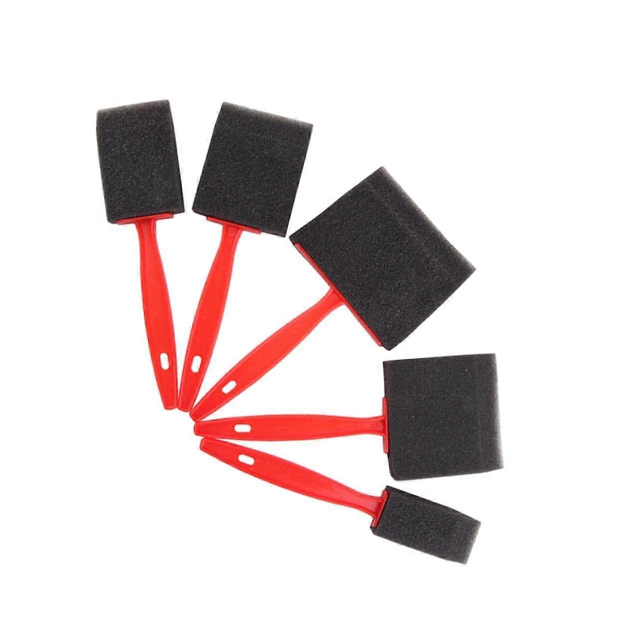 Sponge Paint Brushes for  and  30pcs Wooden Handle Set Sturdy Art Drawing Brush Absorbent Sponge for  and  Painting