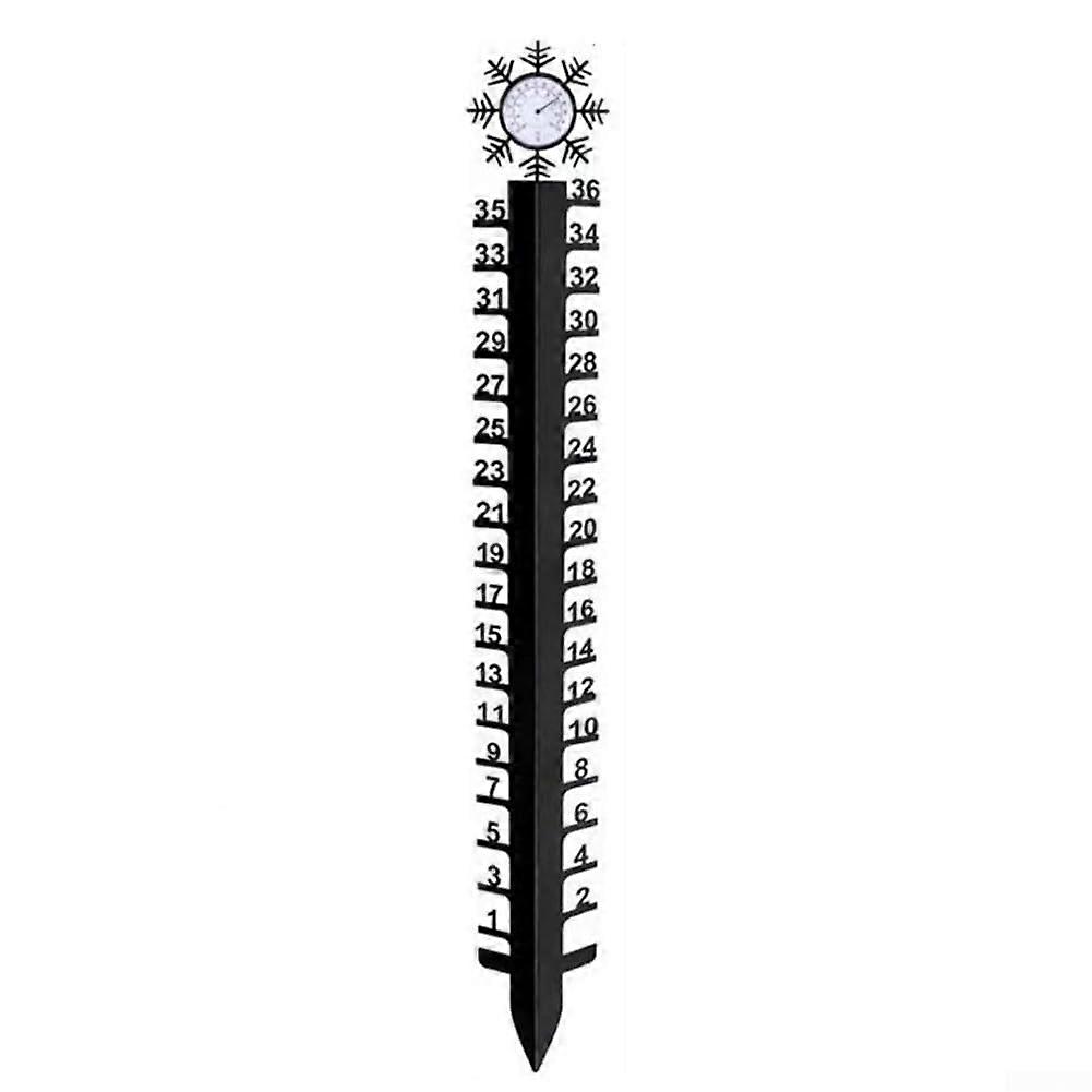 91.4 cm Snow Plow with Built-in Thermometer for Winter Use - Aesthetic and Practical Design