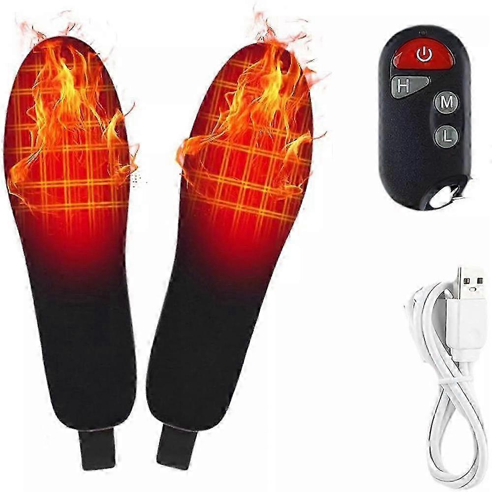 2025 Rechargeable Heated Insoles, Heated Insoles for Men Women Breathable Soft Mesh