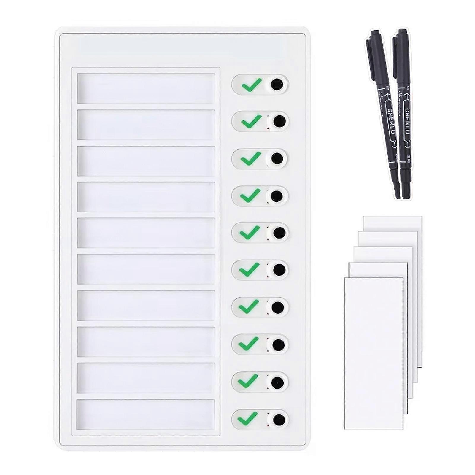 Portable Chore Chart for Kids Reusable Checklist Board Replaceable Plan Chart