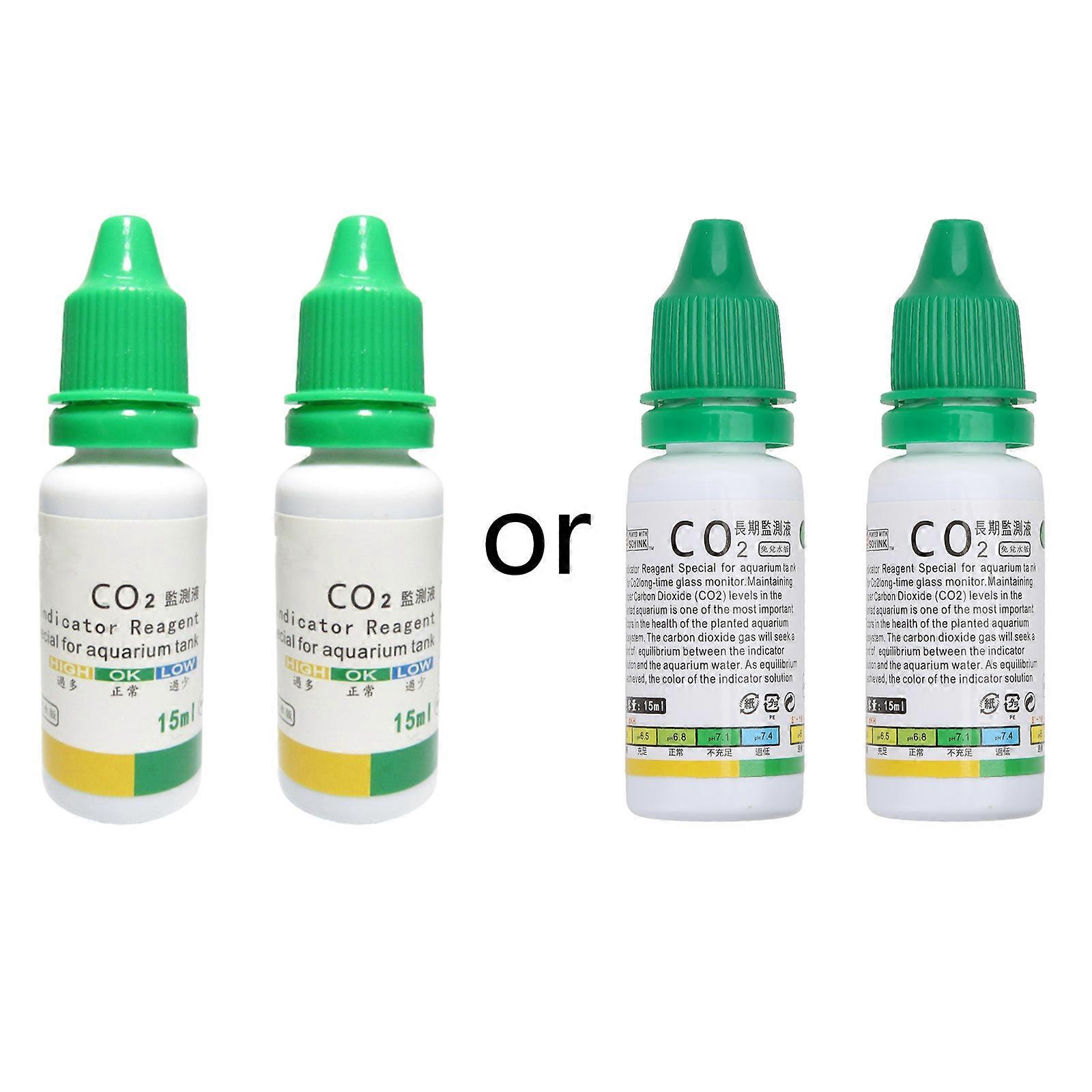Reagent Solution for Carbon Dioxide Monitor CO2 Indicator 0.5 Oz Use with Planted Aquarium Fish for Tank CO2 Detector