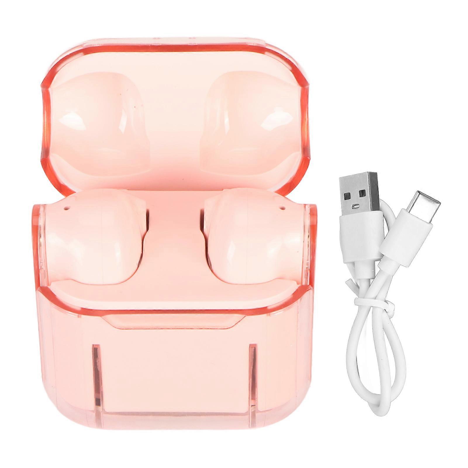 144 Languages Translator Earbuds Bluetooth5.3 Wireless Real Time Language Translator Device for Learning Travel Pink