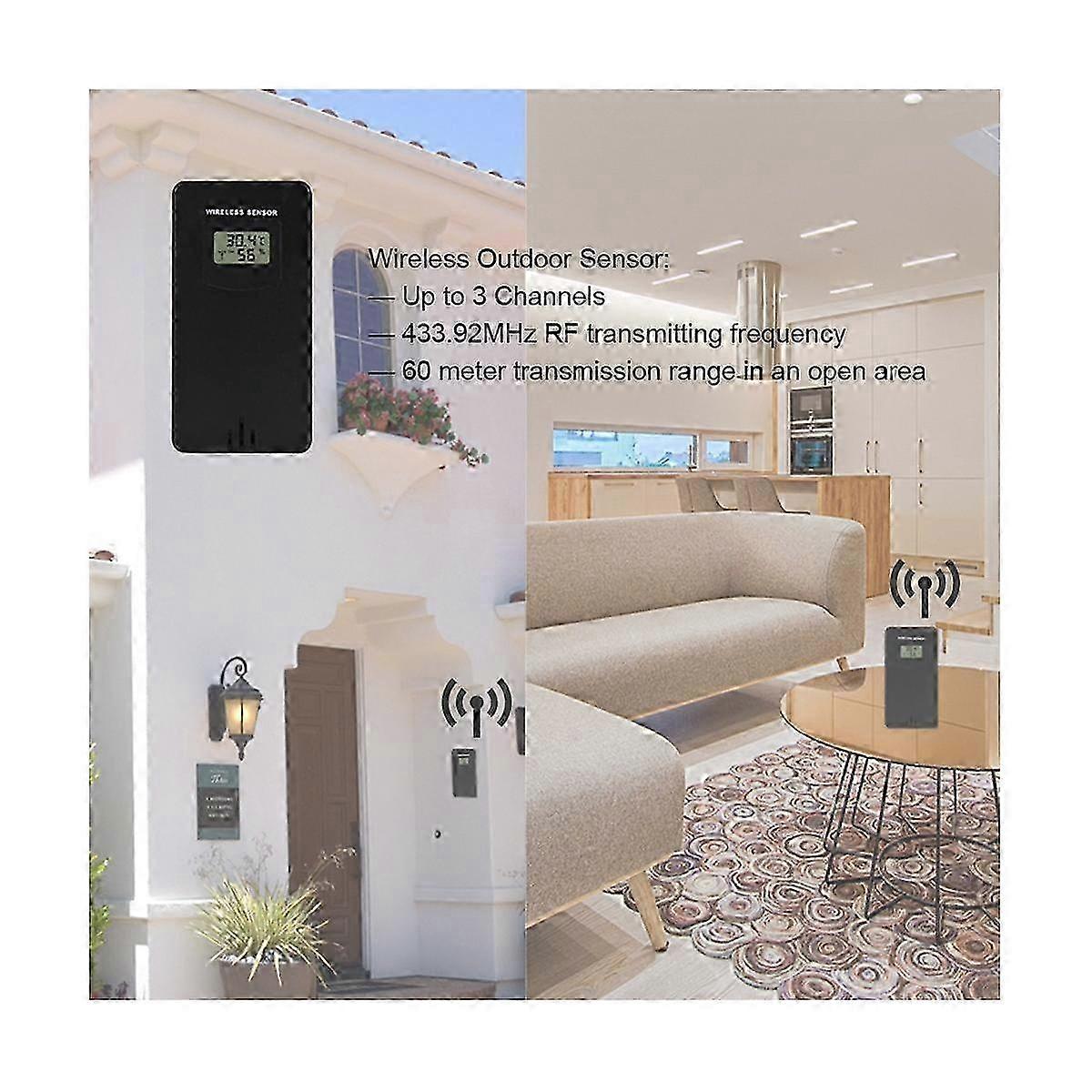 Barometer Weather Station Thermometer Hygrometer Multifunction Electronics Desktop Alarm Clock Batt