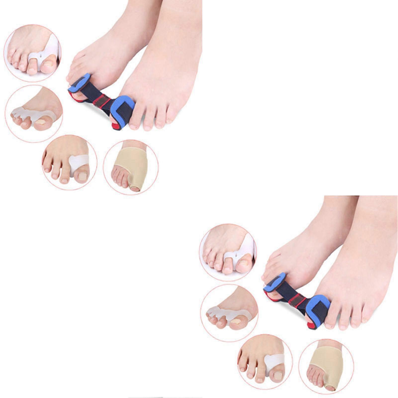 9PCS Toe Stretcher Toe Strap Bunion Straightener Stretchy Belt for Overlapping Toes 