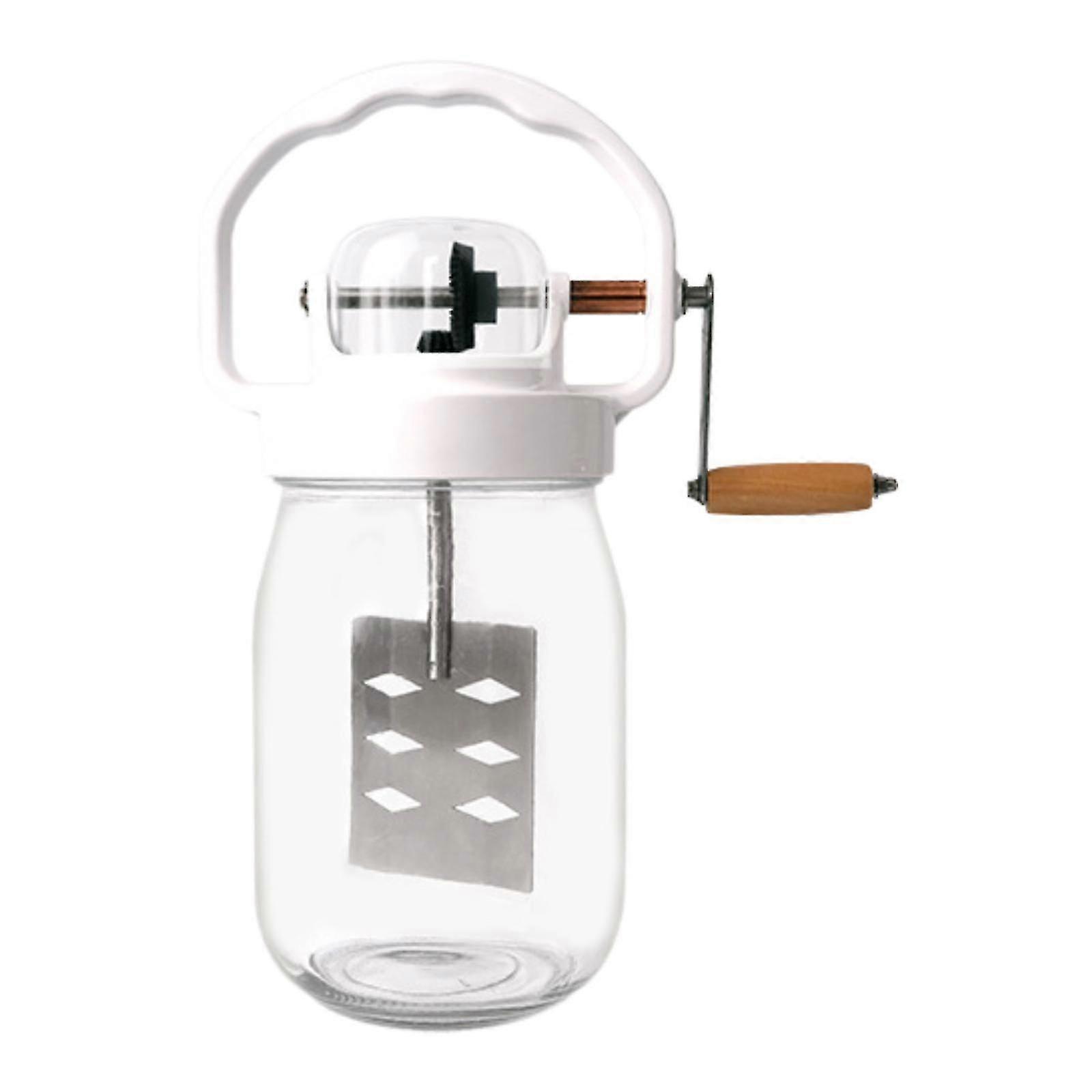 Vintage Hand Crank Butter Churn with Handle, 1500ml Egg Beater for Baking, Suitable for Various Brand Use