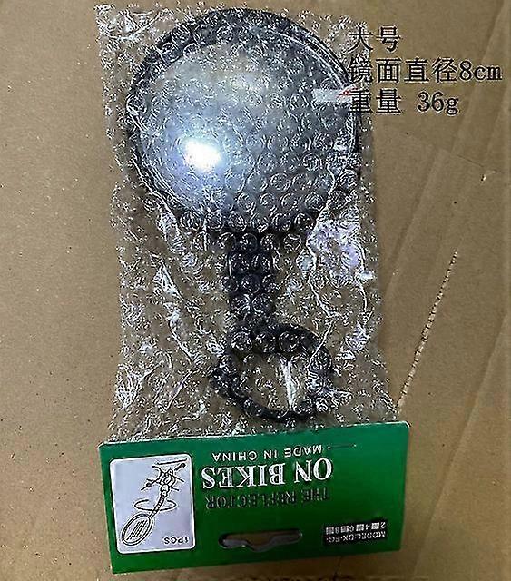 Wide Angle Convex Bicycle Rearview Mirror with Silicone Handle for Mountain Bike Reflector and Support for Various Brands