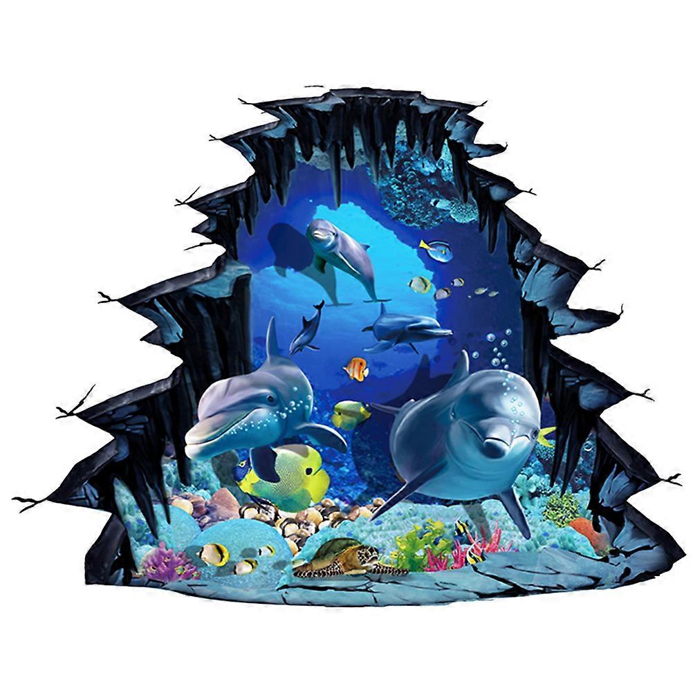 1 Set World Wall Decal Underwater World Wall Decor