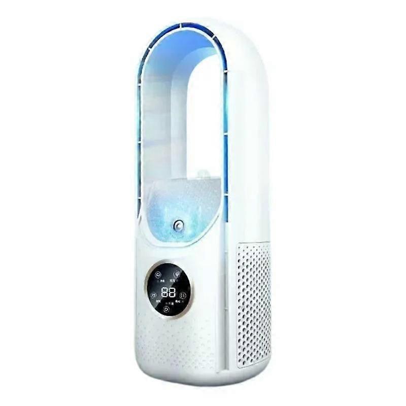 1pcs Mini Portable Air Conditioner, USB Air Cooler, Electric Fan Without Blades, 6 Speed, Silent, Timer, Cooling Fan, Humidifier
