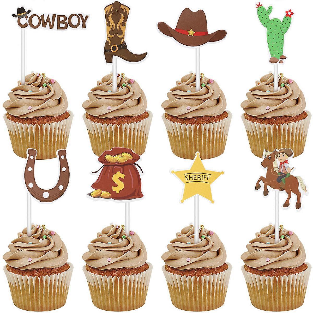 Cupcake Toppers in Western Style Adding Flair to Your Celebrations